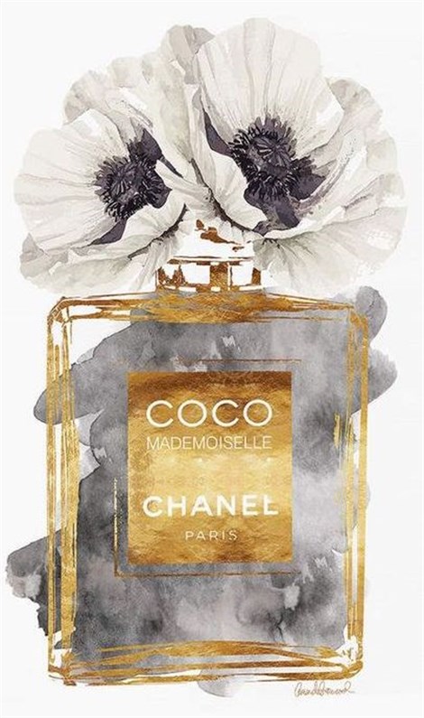 Chanel Parfüm Şişesi Elmas Mozaik Tablo 36x61cm