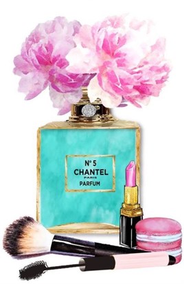 Chanel Parfüm Şişesi Elmas Mozaik Tablo 38x61cm