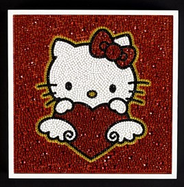 Hello Kitty Diamond Taşlı Çerçeveli Elmas Mozaik