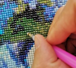 Marcel Sanat Elmas Mozaik Puzzle Tablo Boynuzu Süslü Geyik 30x43 cm