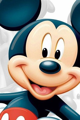 Mickey Mouse Elmas Mozaik Tablo 38x58 cm 