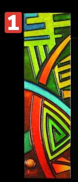 MODERNMarcel Sanat Elmas Mozaik Tablo & Diamond Painting TurkeyM20173105Marcel Sanat Elmas Mozaik Puzzle Tablo Yeşil Kırmızı 15x50 cm