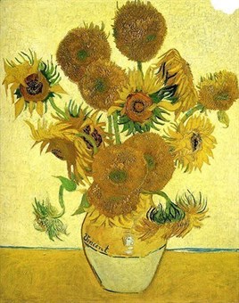 Van Gogh Ayçiçekleri Elmas Mozaik Tablo 46x58cm